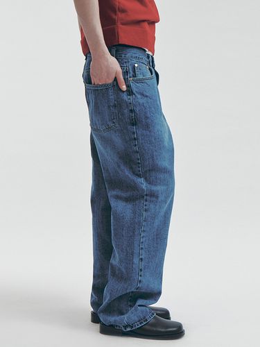 Kaihara Denim Wide Pants_Blue - FAMILLE - Modalova