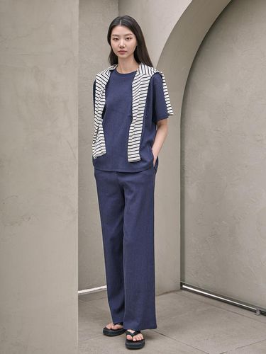 Cool Crease Banding Pants - EPIGRAM - Modalova