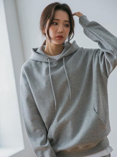 Basic Oversized Double Cotton Hoodie (7 Color) - alvinclo - Modalova