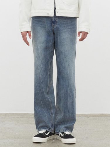 Dawn Semi Wide Jeans_Blue - DECET - Modalova