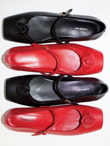 Rose Ballerina Flats - COMME SE-A - Modalova