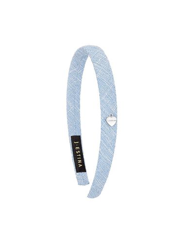 Lala J Tweed Hairband_Sky Blue - J.ESTINA - Modalova