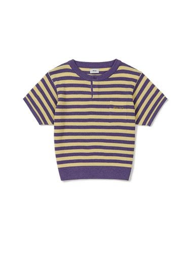 Stripe Hf Knit_Yellow / Violet - Mmlg Women - Modalova