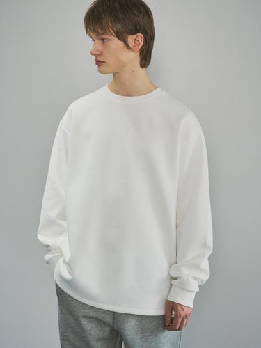 Ribbed Round T-shirt_White - HALBKREIS LAYOUT - Modalova