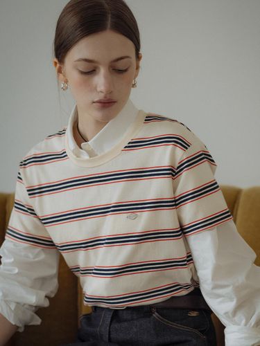 Multi Stripe Cotton T-shirt - TILLIDIE - Modalova