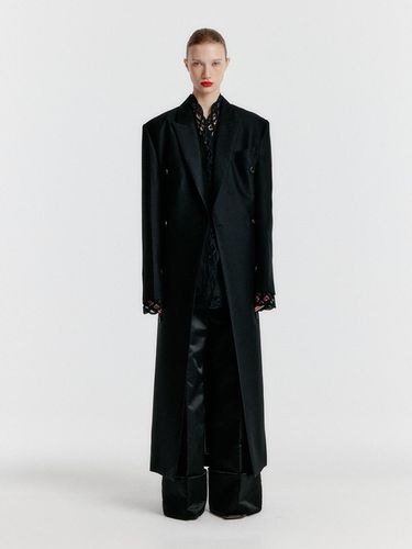 Yale Peaked Lapel Tailored Long Coat - EENK - Modalova