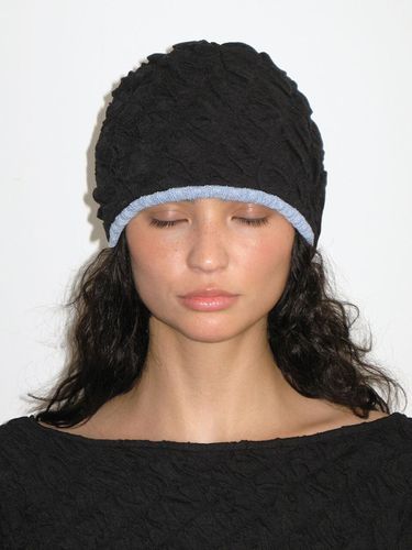 Smocking Reversible Beanie_Black - Polysooem - Modalova