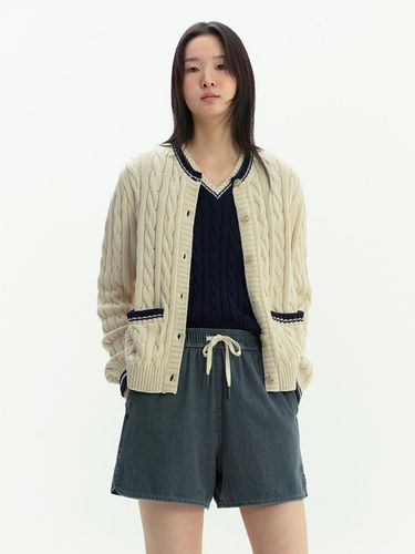 Cable Knit Cardigan - 2colors - AND YOU - Modalova