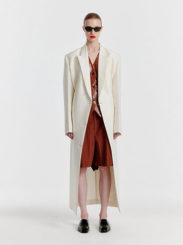 Yale Peaked Lapel Tailored Long Coat - EENK - Modalova