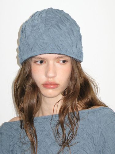 Smocking Reversible Beanie_Green Blue - Polysooem - Modalova