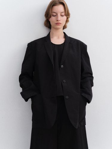 Light Linen Jacket (Black) - ARCHAIC - Modalova