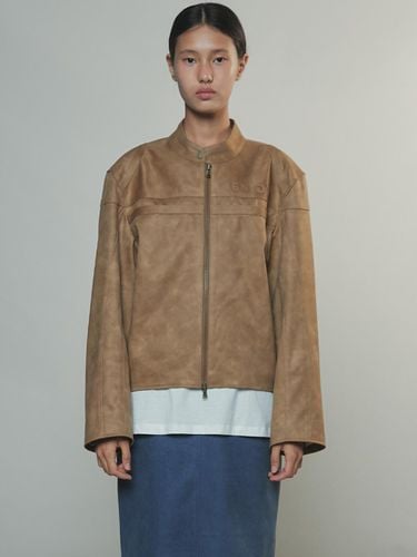 Racing Suede Jacket_Beige - Enor - Modalova