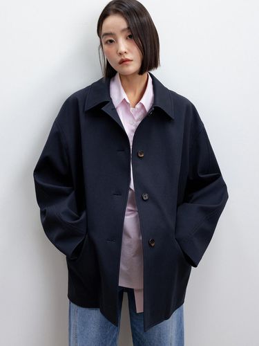 Balloon Sleeve Jacket_Navy - RRACE - Modalova