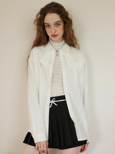 Lovely Collar Point Shirt_White - Cest Moidew - Modalova