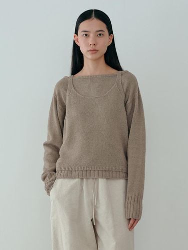 Seed Knit Top_Pale Khaki - MOIA - Modalova