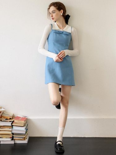 Ocean Ribbon Suspenders Dress_Blue - Cest Moidew - Modalova