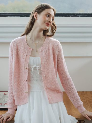 Fresh Flower Button Cardigan_Pink - Cest Moidew - Modalova