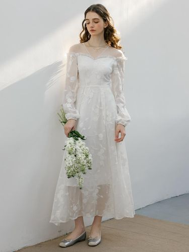 DD_Bride Lace Embroidered Dress - DUNDROP - Modalova