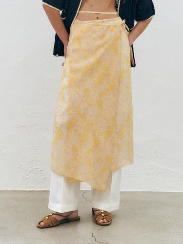 Chiffon Layering Skirt_Yellow - KUME - Modalova