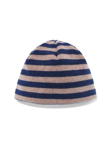 Striped Knit Beanie_Blue - karactor - Modalova