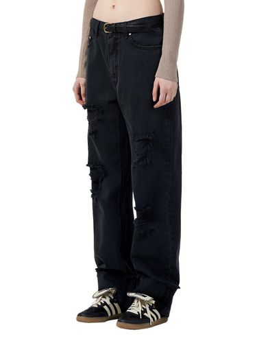 Straight Roll Up Pant - Black - BIG UNION - Modalova