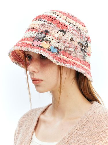 Stripe Bucket Hat_Pink - The GREATEST - Modalova