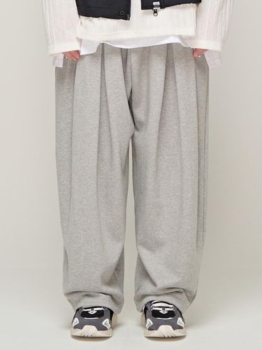 CB Deep Balloon Wide Sweatpants_Gray - CARGOBROS - Modalova