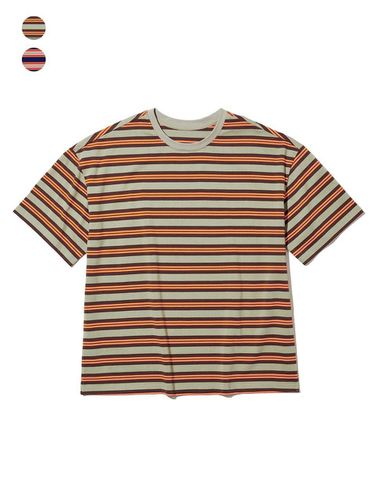 Stripe Oversized T-Shirt - BIG UNION - Modalova