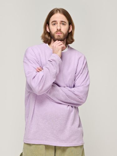 CB Pastel Over Knit Sweater_Purple - CARGOBROS - Modalova