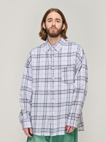 CB Tartan Over Check Shirt_Blue - CARGOBROS - Modalova