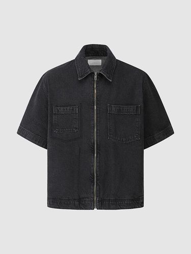 Short Sleeve Denim Shirt Jacket - comgen - Modalova