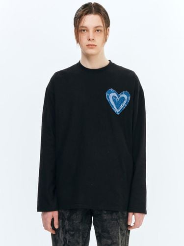 Heart Long Sleeve T-shirt_Black - The GREATEST - Modalova