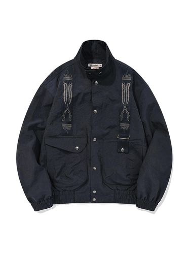 Heritage Nylon Work Jacket_Dark Navy - karactor - Modalova