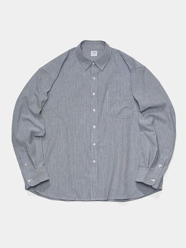 All Day Pin Stripe Shirt_Gray - TLEYOUNG - Modalova