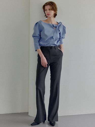 Side Slit Slacks - 3colors - FLOWOOM - Modalova