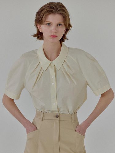 Brienned Shirring Blouse - 4colors - FLOWOOM - Modalova