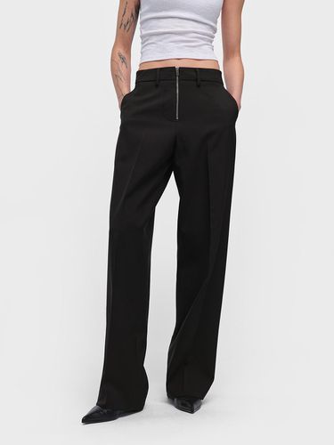 Zipper Wide Trousers_2 Colors - MAGJAY - Modalova