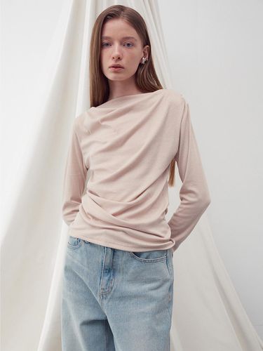 Shirring Drape Long Sleeve Top - RE RHEE - Modalova