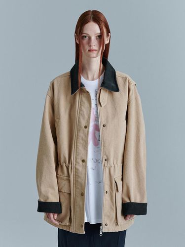 Washed Work Jacket (Beige) - MARGESHERWOOD - Modalova