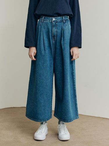 Wide Pleated Jeans - ZEROSTREET - Modalova