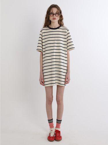 Marine Cotton Dress - GREENBUTTER - Modalova