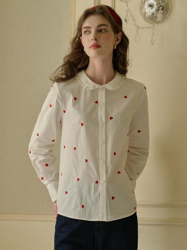 Small Heart White Shirt - Simple Retro - Modalova