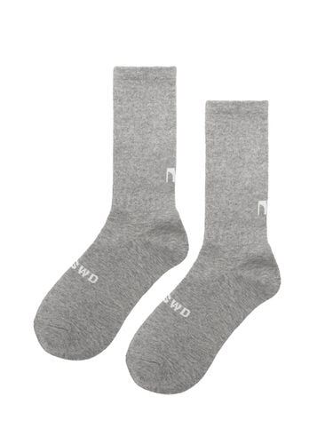 Solid Symbol Socks_Melange Grey - MARGESHERWOOD - Modalova