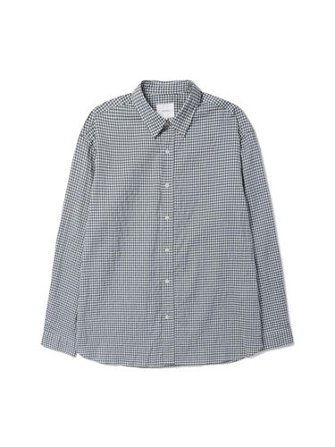 Oversized Gingham Check Shirt Green - EPIGRAM - Modalova