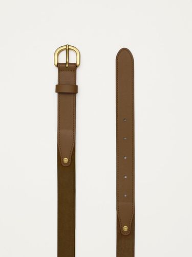 Suede Leather Belt_Brown - sienne - Modalova