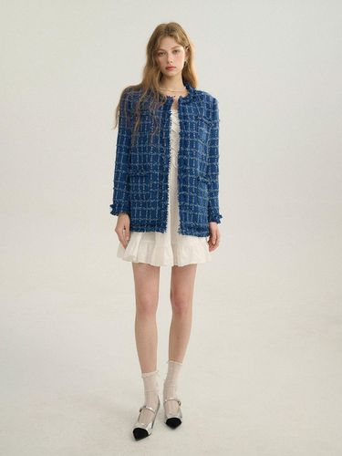 Tweed Jacket - Deep Blue - Sincethen - Modalova