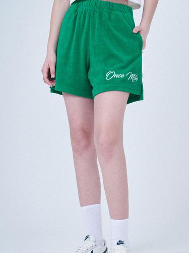 Liby Terry Shorts - Slimy Green - ONCEMILE - Modalova