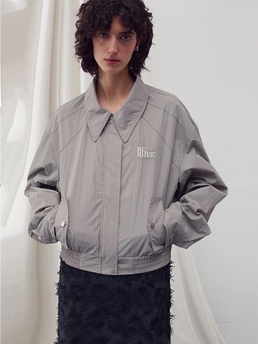 Logo Embellished Bomber Jacket - RE RHEE - Modalova