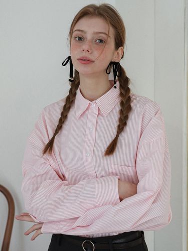 Ticking Oversized Stripe Shirt - LOSSYROW - Modalova