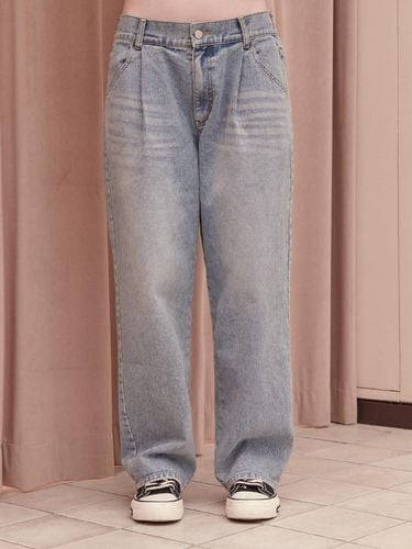 Heart Sunset Wide Jeans_Blue - AMBLER - Modalova